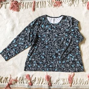 Lightly Loved ✨Croft & Barrow Feather Design Shirt